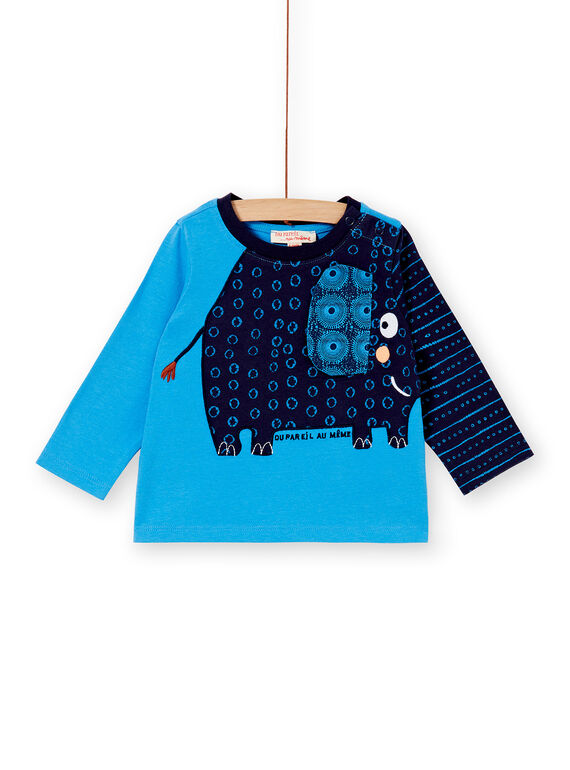 Sky blue T-SHIRT KUSATEE1 / 20WG10O1TMLC201